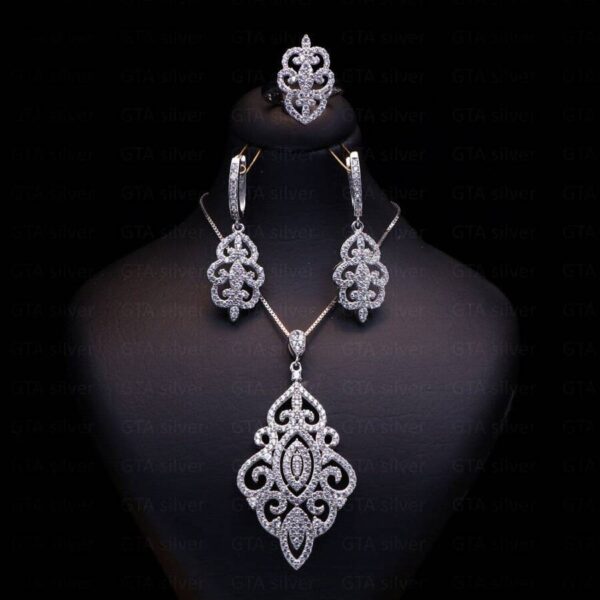 نیم ست نقره میکرو کد 16057 - Image 2