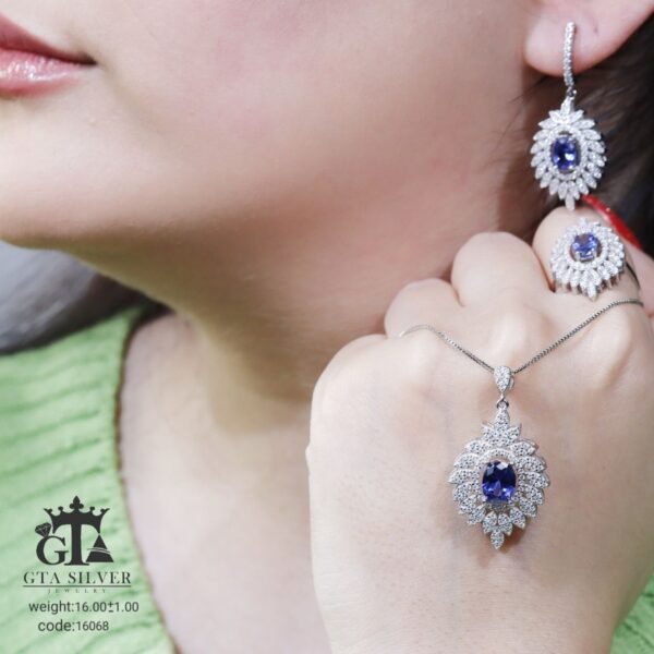 نیم ست نقره میکرو کد 16068 - Image 2