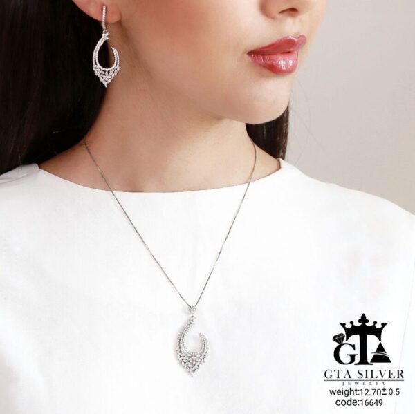 نیم ست نقره میکرو کد 16649 - تصویر 2