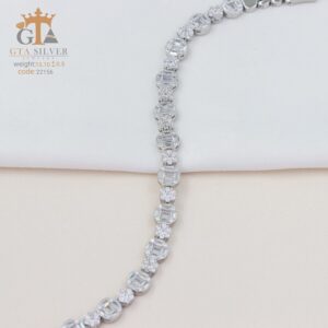 دستبند نقره میکرو کد 22156
