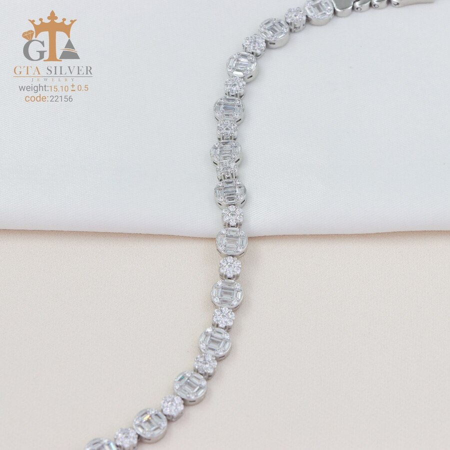 7f91221a-6ddb-4f3e-8c50-fe5b67d5f0b0.jpg دستبند نقره میکرو کد 22156 - Image 1