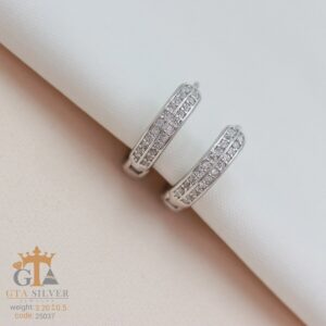 گوشواره نقره میخی میکرو کد 25037