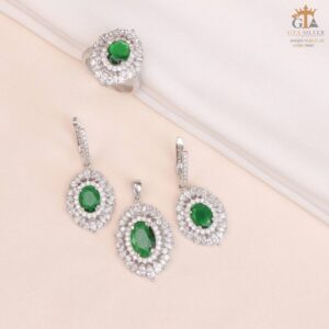 نیم ست نقره کد 16682