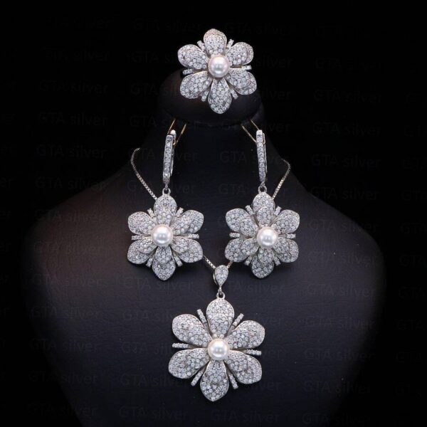 نیم ست نقره میکرو کد 16016 - تصویر 2