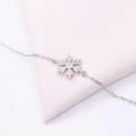 دستبند نقره میکرو طرح برف کد 22029