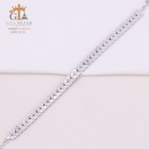 دستبند نقره میکرو کد 22131