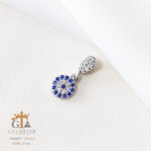 مدال نقره میکرو چشم نظر کد 21766