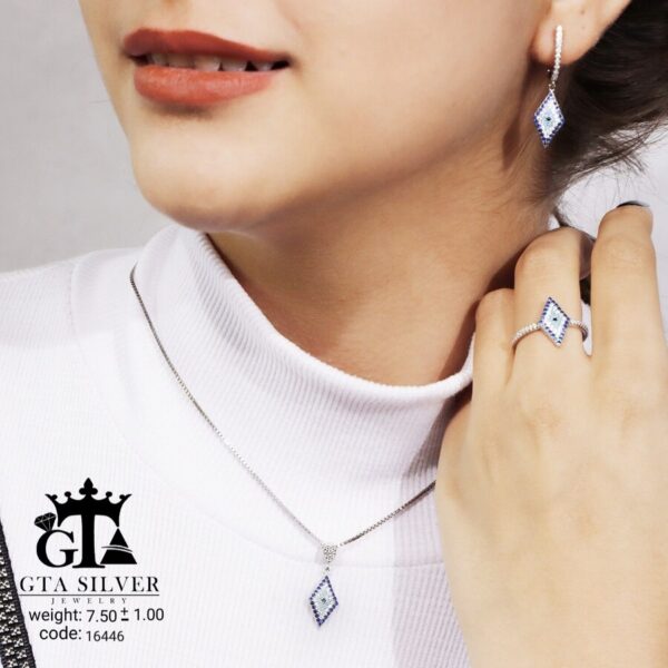 نیم ست نقره میکرو کد 16446 - تصویر 2