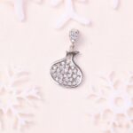 مدال نقره میکرو طرح انار کد 21402