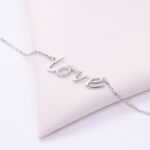 دستبند نقره میکرو طرح لاو کد 22028