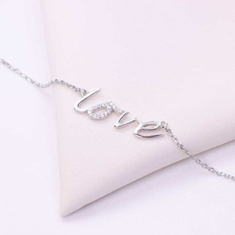 832730ae-ac53-4c28-8c39-df7e703c9e93.jpg دستبند نقره میکرو طرح لاو کد 22028 - Image 1