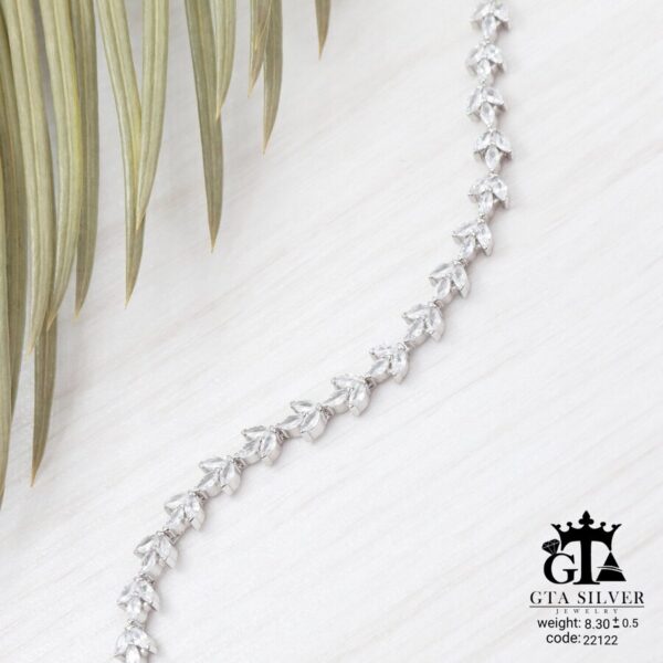 دستبند نقره میکرو کد 22122 - تصویر 3