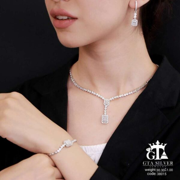 سرویس نقره سوپر میکرو طرح امرالدکات کد 38015 - تصویر 2