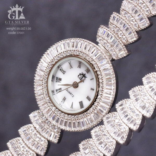 ست ساعت و دستبند نقره GTA کد 37001 - Image 3