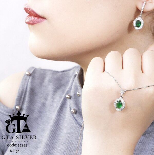 نیم ست نقره میکرو کد 16355 - Image 3