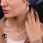 نیم ست نقره کد 16673 - تصویر 2