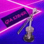 مدال نقره میکرو طرح ویولن سل کد 21634 - Image 3