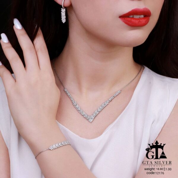 سرویس نقره میکرو زنجیری کد 12176 - Image 2