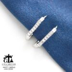 گوشواره نقره میخی میکرو کد 25040 - تصویر 3