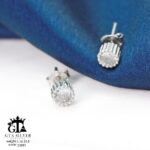 گوشواره نقره میخی میکرو کد 25051 - تصویر 4