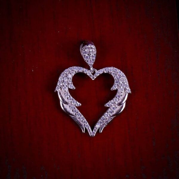 مدال نقره میکرو قلبی کد 21324 - تصویر 2