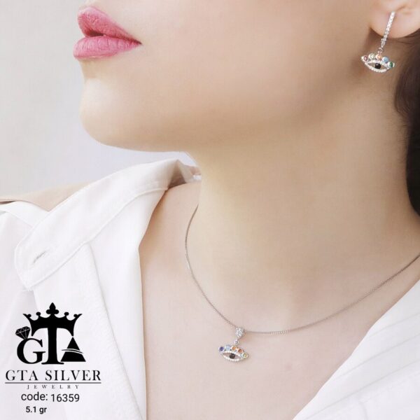 نیم ست نقره میکرو کد 16359 - تصویر 2