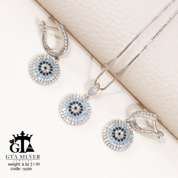 نیم ست نقره میکرو کد 16599 - تصویر 3