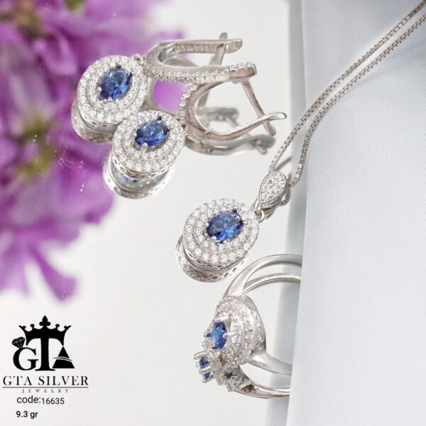 نیم ست نقره میکرو کد 16635 - تصویر 3