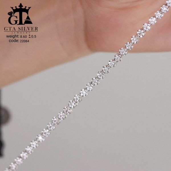 دستبند نقره میکرو کد 22084 - تصویر 3