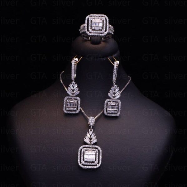 نیم ست نقره میکرو کد 16085 - Image 2