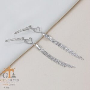 گوشواره نقره میخی میکرو کد 25018