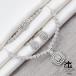 سرویس نقره میکرو زنجیری طرح امرالدکات کد 12112 - Image 3