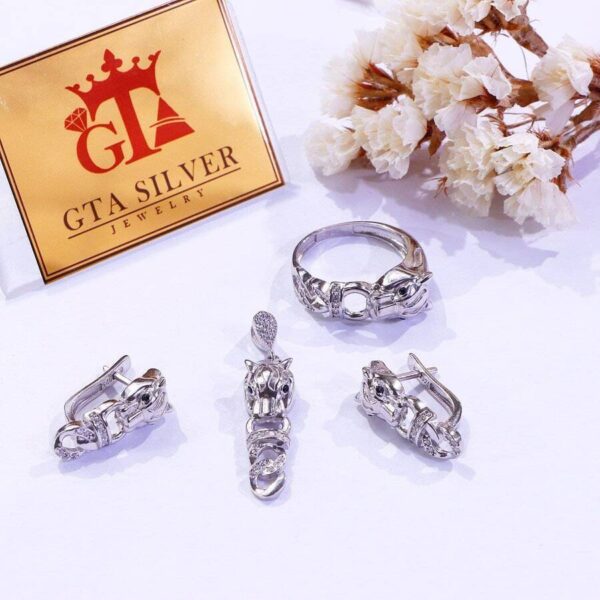 نیم ست نقره میکرو کد 16310 - تصویر 2