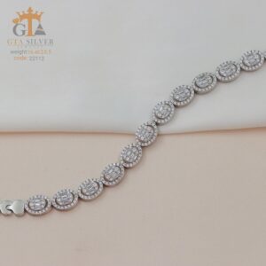دستبند نقره میکرو کد 22112