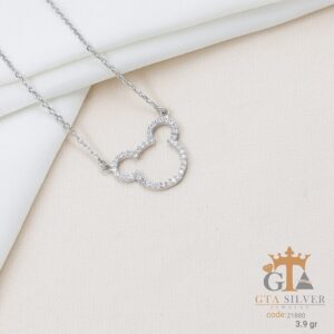 گردنبند نقره زنانه میکرو طرح میکی موس کد 21880