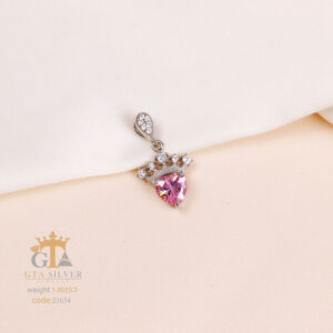 مدال نقره میکرو قلبی کد 21674