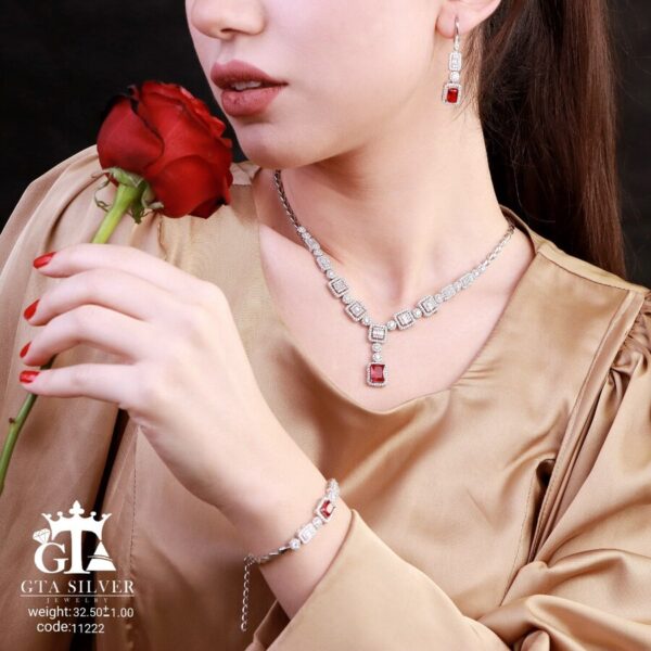 سرویس نقره مارسا طرح امرالدکات کد 11222 - Image 2