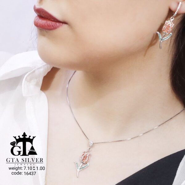 نیم ست نقره میکرو کد 16437 - تصویر 2