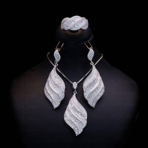 نیم ست نقره میکرو کد 16022 - تصویر 2