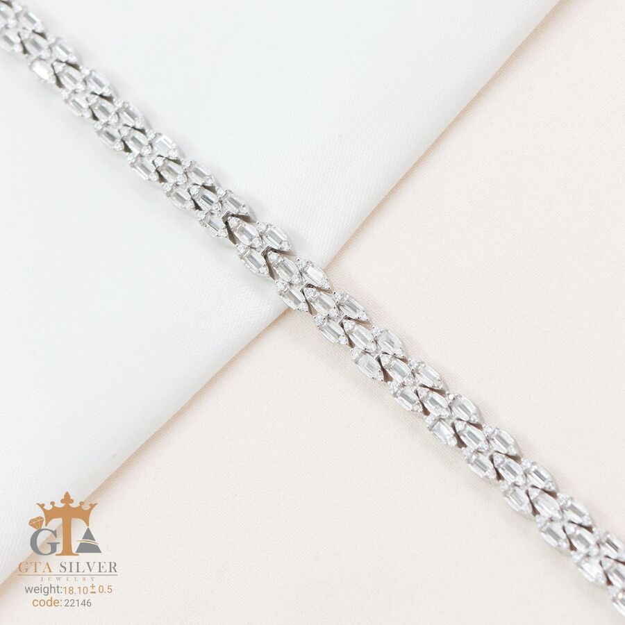 92ee8ab4-1aba-47fb-9029-389dc6bf370d.jpg دستبند نقره میکرو کد 22146 - تصویر 1