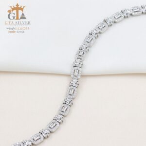 دستبند نقره میکرو کد 22154