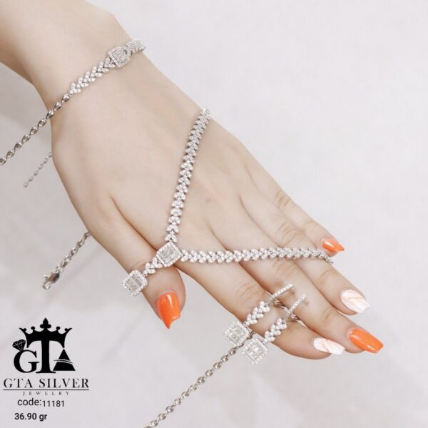 سرویس نقره مارسا طرح امرالدکات کد 11181 - Image 4