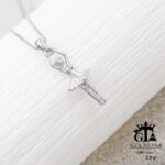 مدال نقره زنانه طرح بالرین میکرو کد 21884 - Image 3