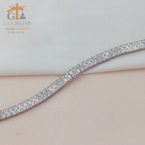 دستبند نقره میکرو کد 22110