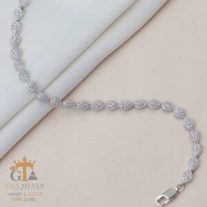 دستبند نقره میکرو کد 22082