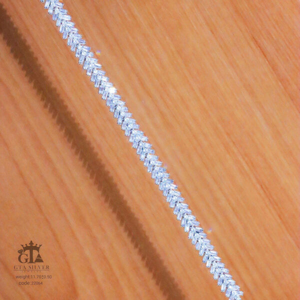 دستبند نقره میکرو کد 22064 - Image 3