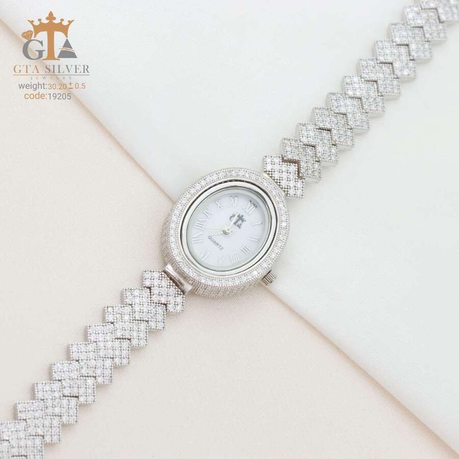 95cde734-0a57-4807-b4d6-56b5e27c38ec.jpg ساعت نقره GTA کد 19205 - Image 1