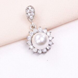 مدال نقره میکرو مرواریدی کد 21485