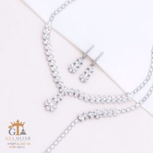 سرویس نقره طرح فلاور جواهری سوپر میکرو کد 38014