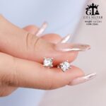 گوشواره نقره میخی میکرو کد 25046 - تصویر 4